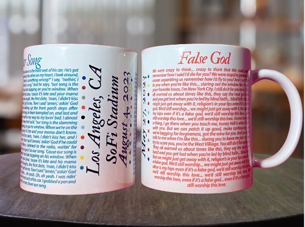 Taylor Swift Eras Tour Custom Surprise Song Mug