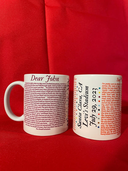 Taylor Swift Eras Tour CUSTOM Surprise Song Mug