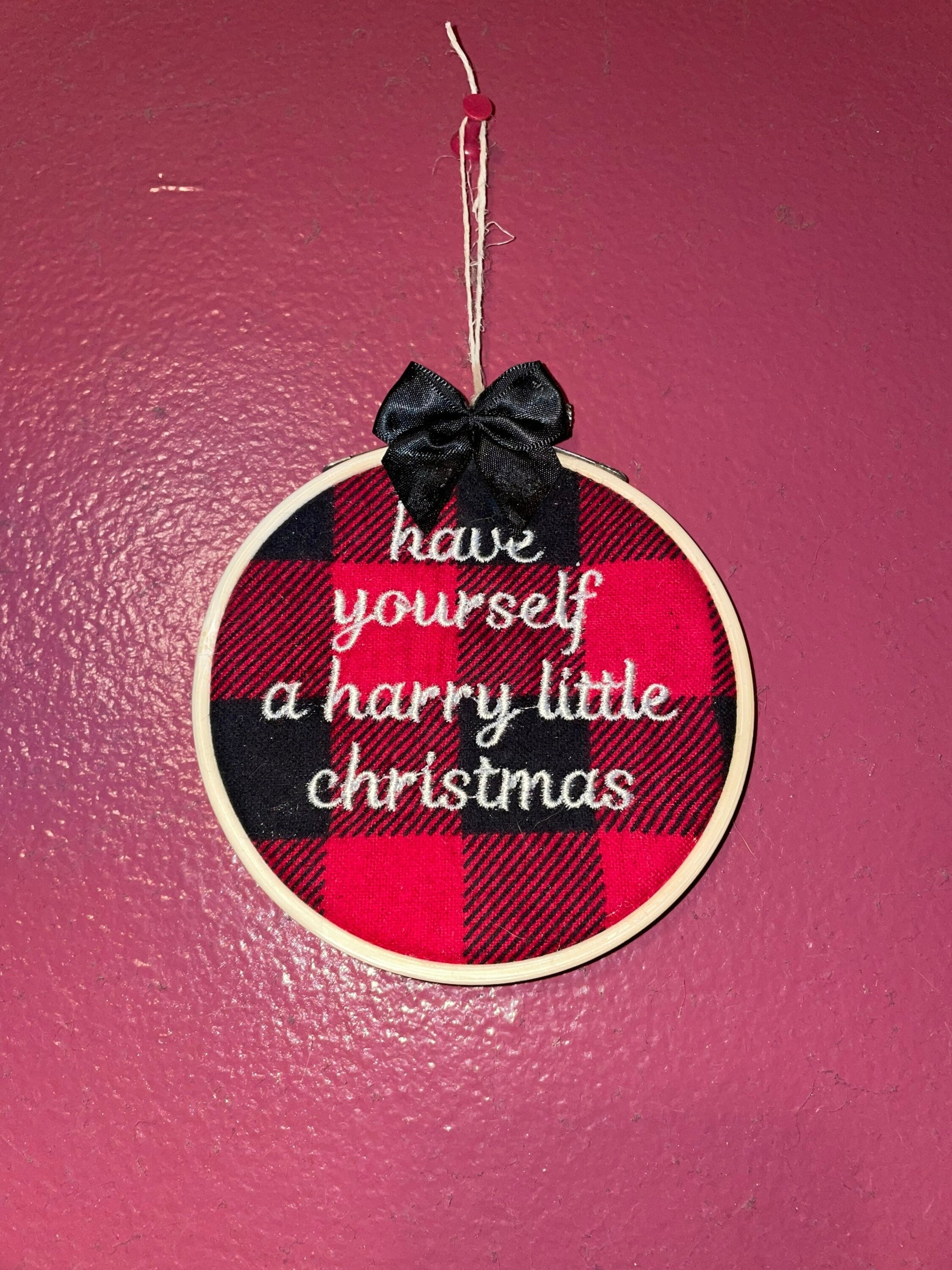 Harry Styles Embroidered Christmas Ornament/Wall Decor