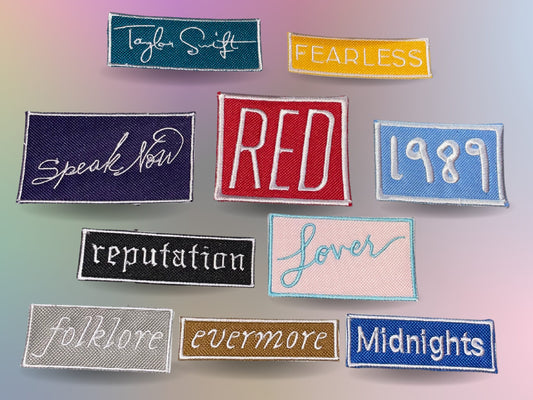 Taylor Swift Album Eras Iron-On Patches