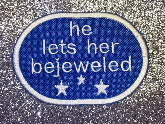 Taylor Swift He Lets Her Bejeweled Iron-On Patch