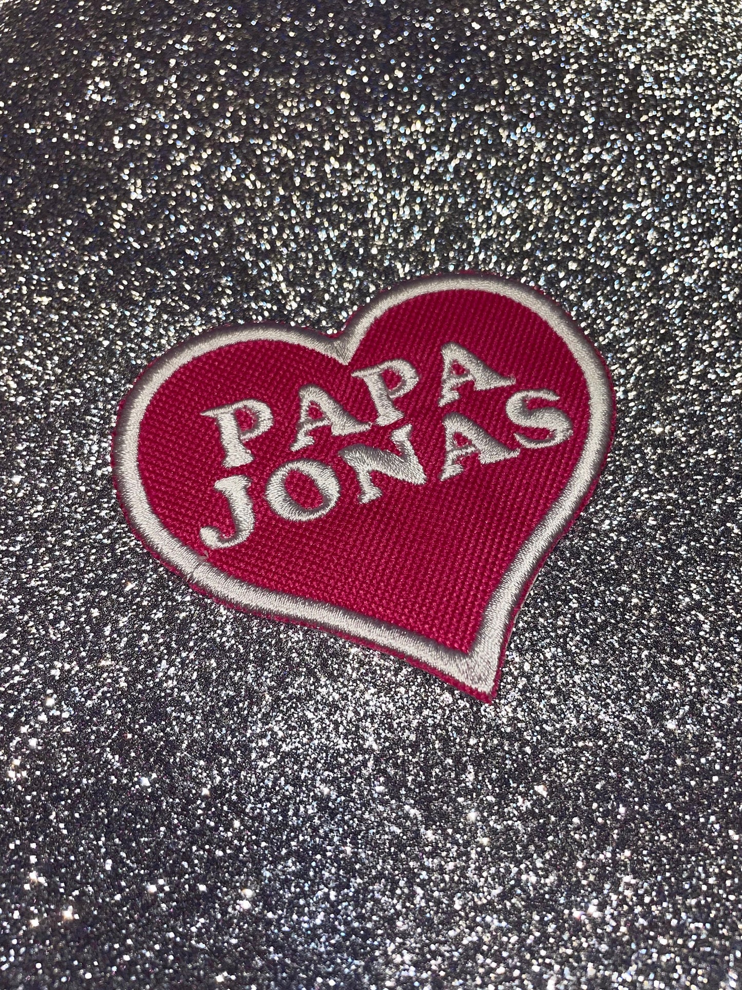 Jonas Brothers Pink Heart Iron On Patch