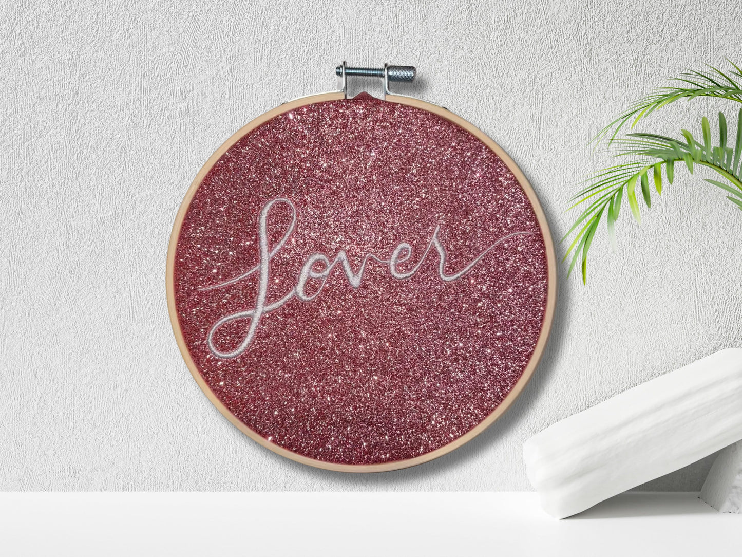 Lover Embroidery Wall Decor Hoop